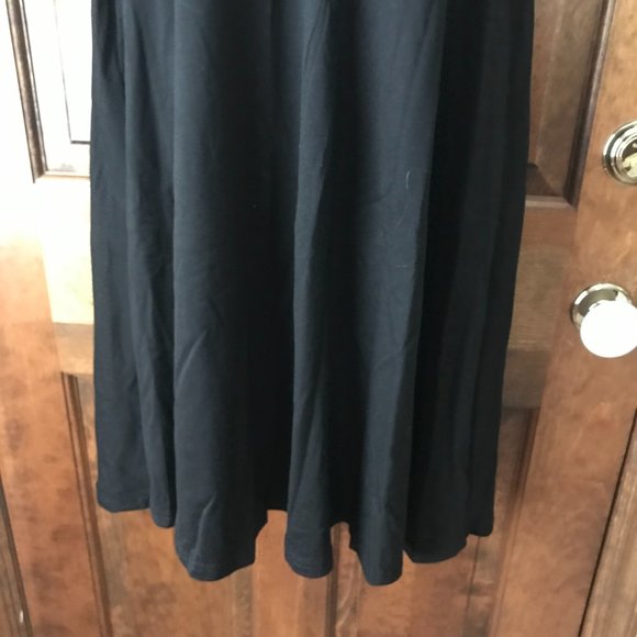 Helyo Fashion Black Short Sleeve Dress w/Seam Pockets Large - Picture 6 of 11